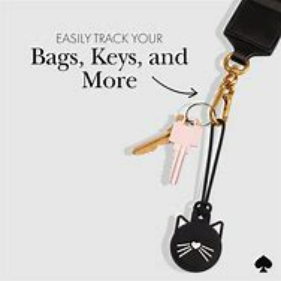 kate spade new york AirTag Holder - Protective Case for Apple AirTag - Black Cat - Picture 5 of 6